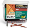 Deck Plus Deck Screws, #10 x 2-1/2in, 365 Pack, Red