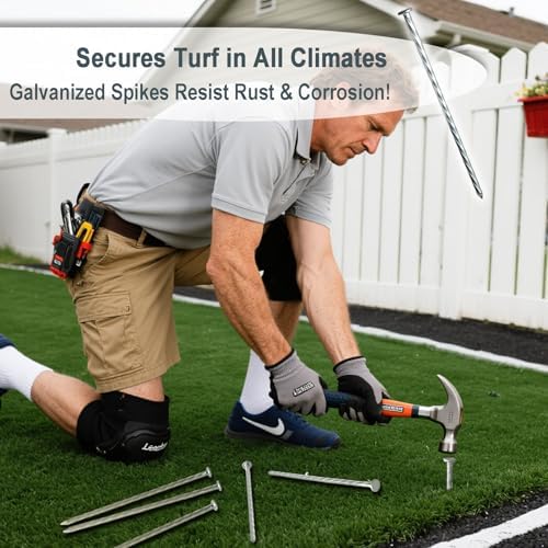 12 Inch 10 Pcs Artificial Turf Stakes Galvanized Landscape Stakes