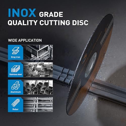 S SATC Cutting Wheel 6 in 6" x.045 x7/8" Cut Off Wheels for Metal 25 PCS Cutting Discs Fits Angle Grinder Concrete Accessories Saw Grinder Metal Cut Tools Grinder Attachment