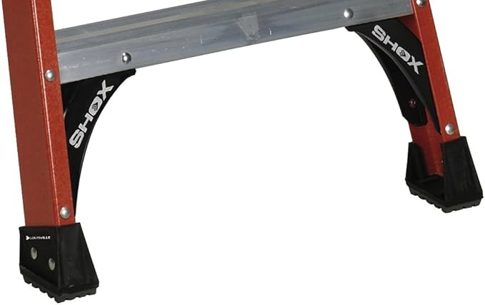 Louisville Ladder 8-Feet Fiberglass Twin Front Ladder, 375-Pound Duty Rating, FM1408HD