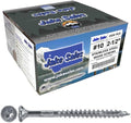 #10 x 2-1/2" Silver Star Stainless Steel Wood Screw Torx/Star Drive Head - Grade 305 Stainless Steel Torx/Star Drive Wood Screws - (Full Box - 2,000 Approx. Screw Count)