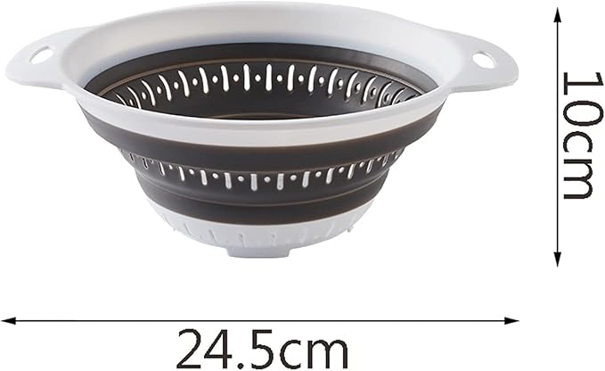 Draining rack Drain Basket Vegatable Basket Collapsible Colander Strainer With Plastic Handles Foldable Storage Basket Kitchen Gadgets Sink Strainer Basket(C,Small)