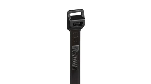 Panduit PRT6EH-C0 Cable Tie, Releasable, Extra-Heavy, Weather Resistant Nylon 6.6, 22.2-Inch Length, Black (100-Pack)