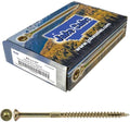 Jake Sales #10 x 3-1/2" Gold Star Wood Screw Torx/Star Drive Flat Head (5 POUNDS - 270 Approx. Screw Count) - Multipurpose Wood Screws