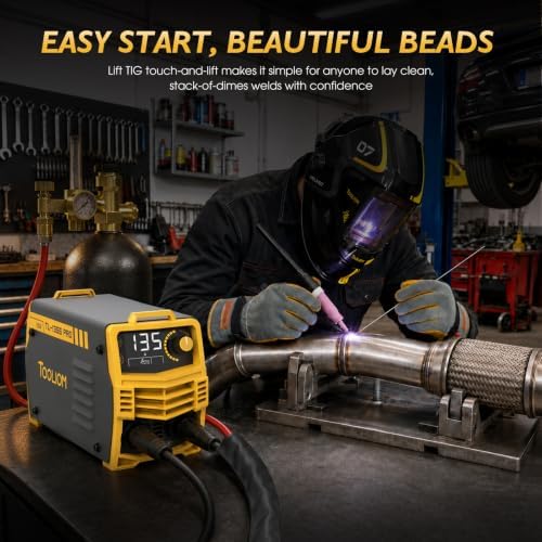 TOOLIOM 135A 110V Stick Welder Kit with Lift TIG Torch, rods & Gloves