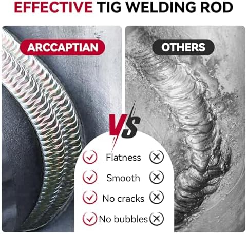 ARCCAPTAIN ER4043 Aluminum TIG Welding Rod, 3/32" x 16" 5LB