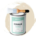 Chalk Paint for Furniture 25 fl.Oz. (750ml) + Special Chalk Paint Brush - Furniture Paint no Sanding or Priming - Chalk Finish Wood Paint - DIY Projects Home Decor & Improvement (LIGHT BEIGE)