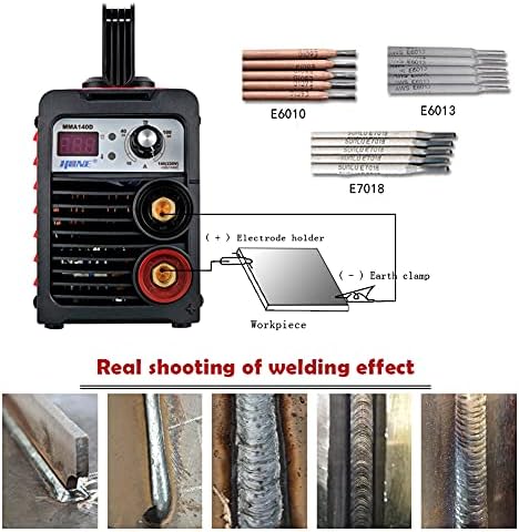 HONE Stick Welder, 110V/220V Actual 140Amp ARC Welder Machine, IGBT Inverter Digital Display LCD Welding Machines with Hot Start Arc Force Anti-Stick, High Efficiency for 1/16"-1/8" Welding Rod.