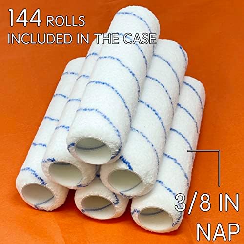 Allgala 144 Piece Case Lot 9 Inch Shedless Microfiber Paint Roller Covers - TH10310