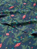 Christmas Sheet Set, Christmas Garland, Holiday Xmas Bedding Set - Twin