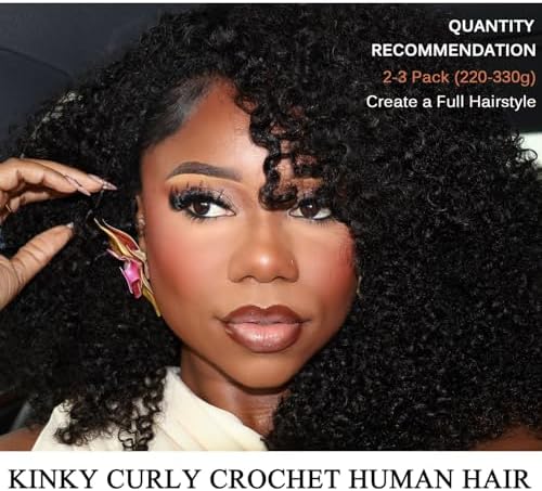 Beauty Youth Kinky Curly Miracle Knots Human Crochet Hair 110g 22 Inch