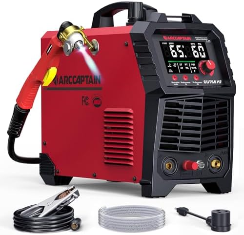 ARCCAPTAIN 65A Plasma Cutter Machine, Non-Touch Pilot Arc, 3-in-1 Cut Modes