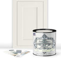ALL-IN-ONE Paint by Heirloom Traditions, Linen (Soft Warm White), Quart - Durable cabinet and furniture paint. Built in primer and top coat, no sanding needed. Includes our 30 featured color card.