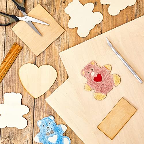 Juexica 24 Pcs 12" X 18"X 1/8" Basswood Plywood Sheets for Laser Cutting