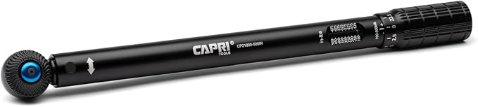 The Capri Tools 3/8 in. Drive Mini Torque Wrench, 100-500 in. lbs.