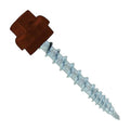 Fasteners Plus ST Fastening ZXL Woodbinder Metal-to-Wood #10 x 1-1/2" Brown Screws with EPDM Rubber Washer, 250-Count - Designed for Metal Roofing and Siding Panels