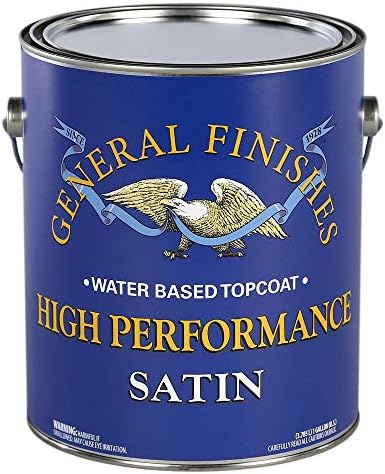 General Finishes High Performance Water Based Topcoat, 1 Gallon, Satin