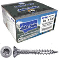 Jake Sales #8 x 1-1/4" Silver Star Stainless Steel Wood Screw Torx/Star Drive Head - 300 Grade Stainless Steel - (Full Box - 7,500 Approx. Screw Count)
