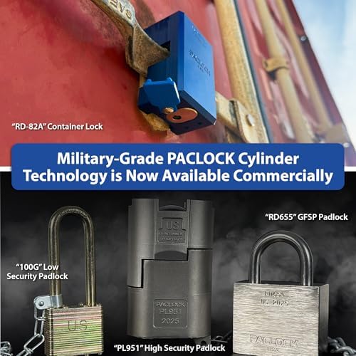 PACLOCK's 9-Series Patented Cone Puck w/Tapped Holes, High Security Rotating Disc, Manufacturer-Controlled Key Assigning, Exclusive Key Number, Keyed Differently w/ 1 Key, Silver