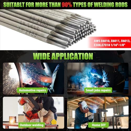 Hpoouo 200Amp 20PCS Rods Stick Welder, Super MINI Portable Welding Machine