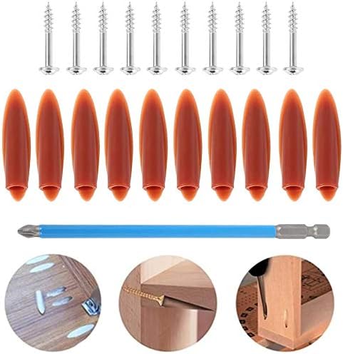 Pocket Hole Jig Dowel Drill Joinery Kit with Clip and Screwdriver Carpenters Wood Woodwork Guides Joint Angle Tool Carpentry Locator Craft DIY WoodWorking Wood 34Pcs