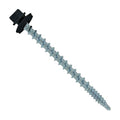Fasteners Plus ST Fastening Kwikseal Woodbinder Metal to Wood #10 X 2-1/2" Black Screws with EPDM Rubber Washer, 250-Count - Designed for Metal Roofing and Siding Panels