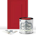 ALL-IN-ONE Paint by Heirloom Traditions, Monarchy (Primary Red), Quart - Durable cabinet and furniture paint. Built in primer and top coat, no sanding needed. Includes our 30 featured color card.