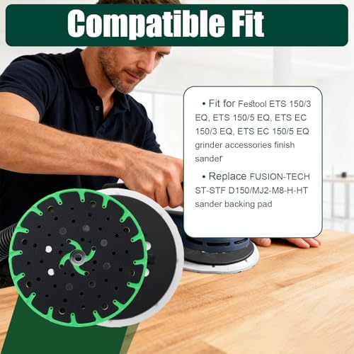 2 Pack 202458 6" Back-up Soft Sanding Pad 17/48-Hole Sanding Pad Discs