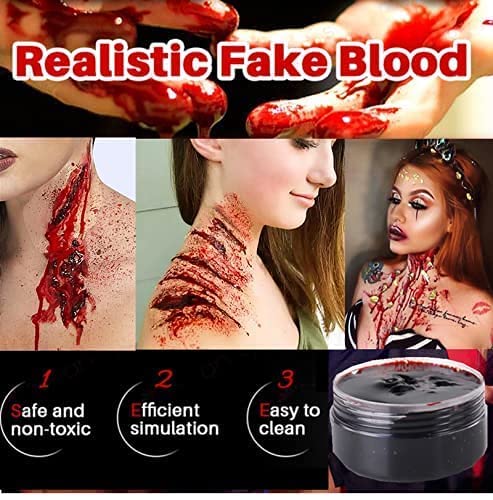 Go Ho Fake Blood Makeup for Special Effects,Set 1,BY078
