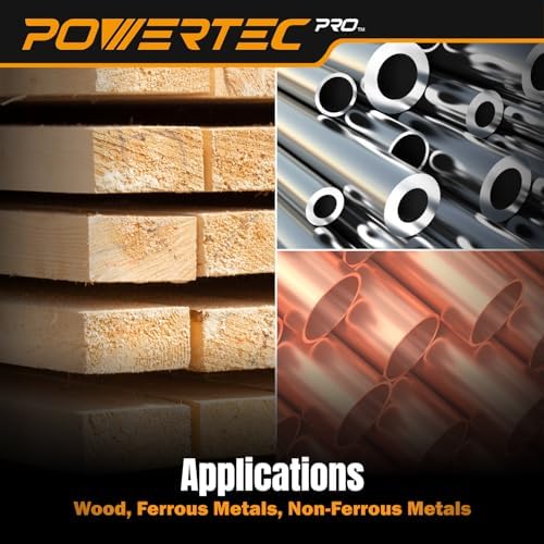 POWERTEC PRO 100PK, 5 Inch Sanding Discs Hook and Loop, 60 Grit, Zirconia Orbital Sander Sandpaper for 5 & 8 Hole Random Orbital Sanders - Automotive, Paint, Metal, Woodworking (45306Z-50-P2)