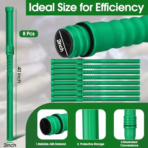 DoubleFill 9 Pcs Welding Rod Storage Set 8 Slot Tig Welding Filler Rod Holder with 8 Pcs 40 Inch Tungsten Electrode Storage Tubes Wall Mount Organizer Welder Tools Supplies