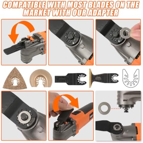 ENERTWIST 4.2 Amp Oscillating Multitool Kit with 33 PCS Saw Accessories