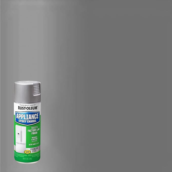 Rust-Oleum 7887830 Specialty Appliance Epoxy Spray Paint, 12 oz, Stainless Steel