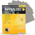 Indasa 50 PCS 9x11 Sandpaper Rhynalox Plusline - 500 Grit Dry Sanding Sheets, Professional-Grade Abrasive for Wood, Metal, Automotive, and Paint Finishing - Durable, Clog-Resistant Sand Paper