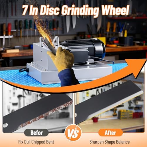 7" Grinding Wheel Disc for RBG 712, 7 inch Ceramic Grinding Wheel for RBG 712, 750, 780 11710 Grinder, Replace 7" Lawn Mower Blade Sharpener Disc