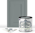 ALL-IN-ONE Paint by Heirloom Traditions, London (Muted Green), Quart - Durable cabinet and furniture paint. Built in primer and top coat, no sanding needed. Includes our 30 featured color card.