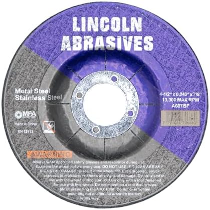 100 Pc Depressed Center 4-1/2" x .040" x 7/8" Cut-Off-Wheels Metal Cutting Discs