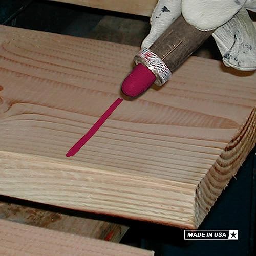 Markal 82431- Ultrascan High-Performance Lumber Grading Marker for Accurate Wood Board Color Separation and Character Recognition-Developed for Grade Mark Readers, Magenta (12pk) Made in USA