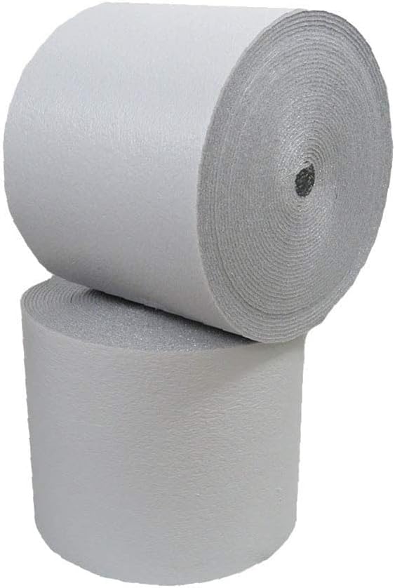 NASA TECH White Reflective Foam Core 2 Car Garage Door Insulation Kit 18FT (WIDE) x 8FT (HIGH) R Value 8.0 Made in USA New and Improved Heavy Duty Double Sided Tape (ALSO FITS 18X7)