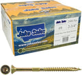 Jake Sales #9 x 2 3/4" Gold Star Wood Screw Torx/Star Drive Flat Head (Full Box - 2,000 Screw Count) - Multipurpose Torx/Star Drive Wood Screws