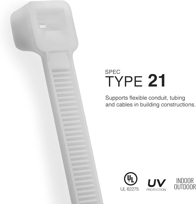 TR Industrial Multi-Purpose Natural Cable Ties, 36 inches, 50 Pack