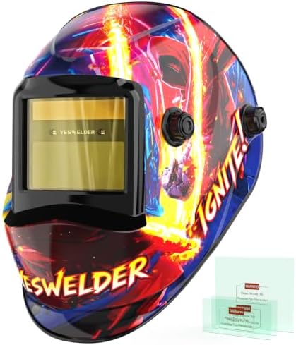 YESWELDER Auto Darkening Welding Helmet 1/1/1/1 True Color, LYG-L600A