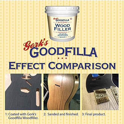 Goodfilla Red Oak, 8 oz, Wood and Grain Filler, Stainable, Tintable, Sandable, Zero Waste, Non-Toxic, USA Made