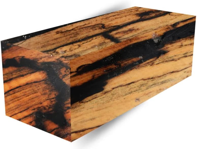 Exotic Wood Black and White Ebony Lumber Many Sizes for Hobby Craft Woodworking Projects Pale Mone Ebony Royal Ebony Woodturning Timber (1.75"x1.75"x3")