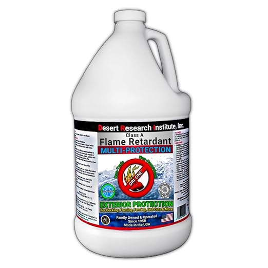 Fire Retardant Spray (Class A for Wood, Thatch and More) Eco-Safe, Non Toxic, ASTM E84, 1 Gallon Jug DRI-ONE