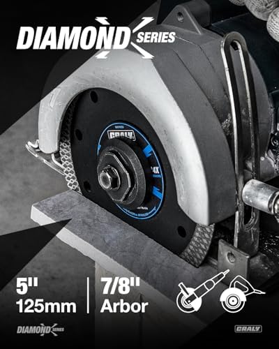 CRALY 5 Inch Super Thin Diamond Blade, 7/8 in Arbor, 5'' Diamond Tile Blade for Angle Grinder & Tile Saw, Diamond Cutting Wheel for Cutting Ceramic, Tile, Marble, Granite, Brick, Porcelain