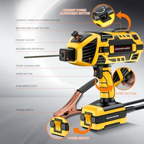 Portable Welder Handheld, 110V 120A IGBT Inverter Welding Machine