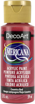 DecoArt Americana Acrylic Paint, 2-Ounce, Country Red