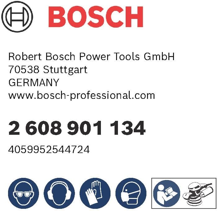 Bosch Professional 50x Expert C470 Sandpaper (Ø 125 mm, Grit 400, Accessories Orbital Sander)