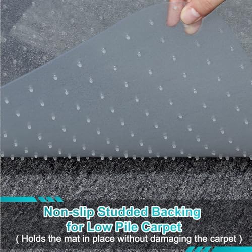 BesWin Office Chair Mat for Carpets, 2 Pack, Clear,Heavy Duty, 48" x 30"